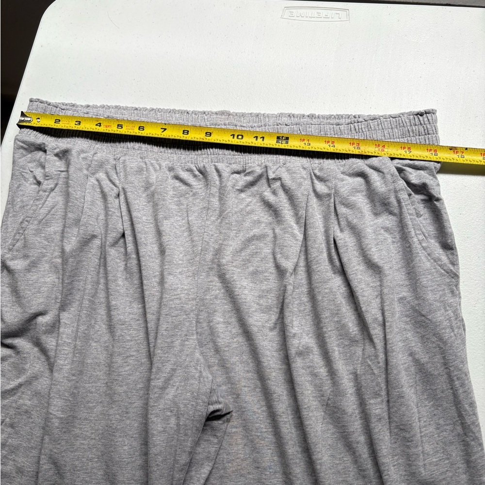 AnyBody Womens Lounge Cozy Soft Knit Wideleg Pants Size Large Gray Elastic Waist - Picture 15 of 15